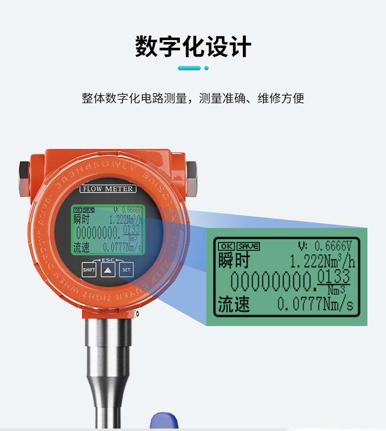 米科SUP-MF热式气体质量流量计数字化设计