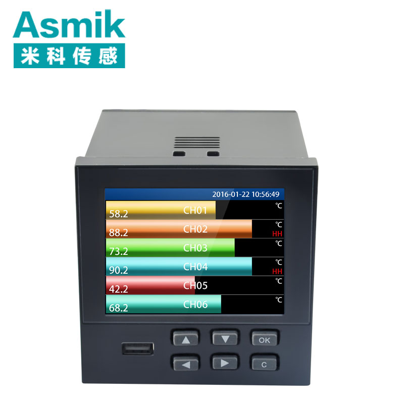 米科MIK-R9600彩屏无纸记录仪1~18通道数据记录仪